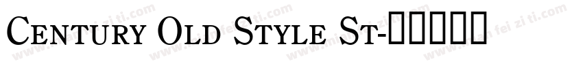 Century Old Style St字体转换
